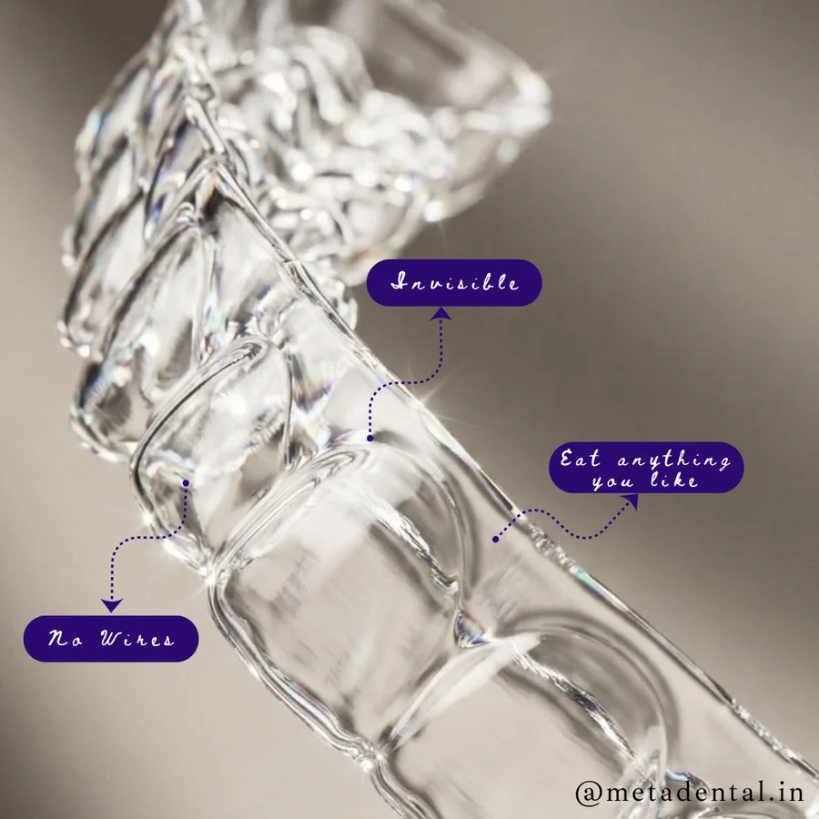 Transparent clear aligner trays