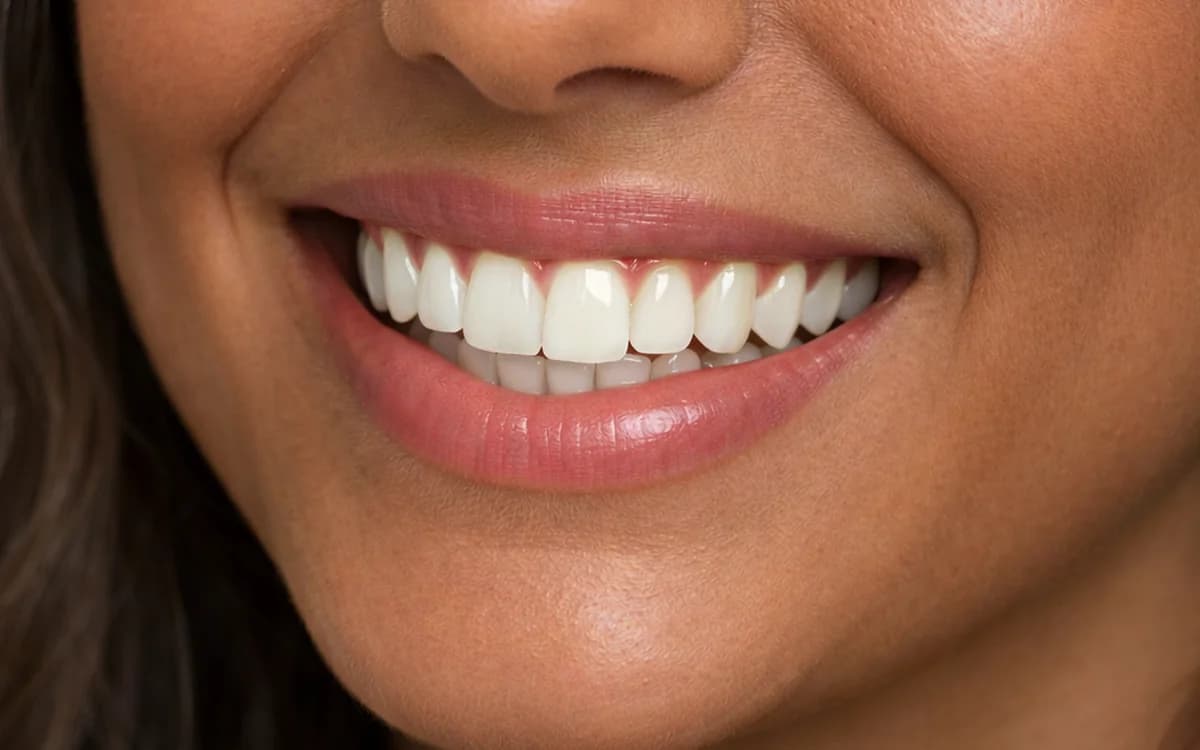 Natural-looking bright smile